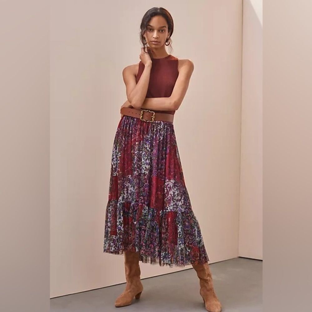 Perfect fall Bohemian skirt by Anthropologie